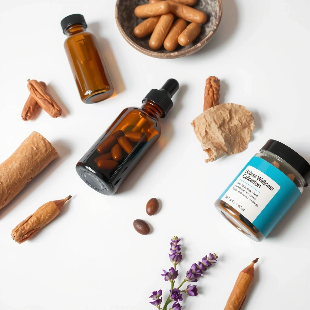 Natural wellness philosophy with botanicals and ingredients